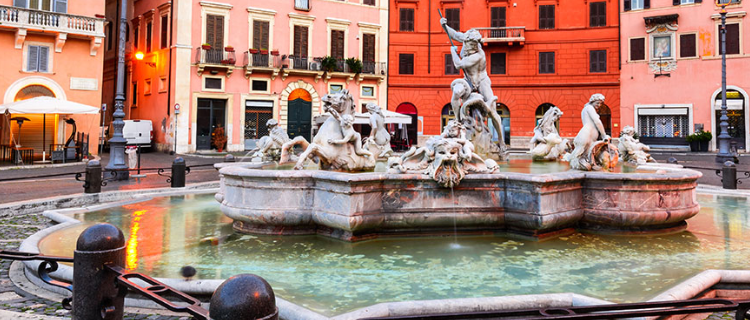 Náměstí Navona - Řím - Italie - cestování - dovolená v itálii